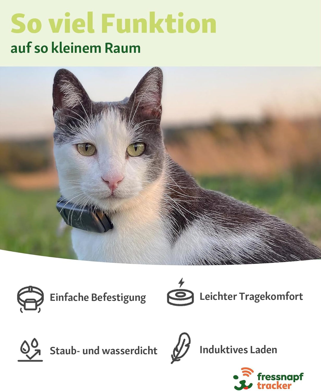 Fressnapf GPS Tracker für Katzen - 2. Generation - Ohne ABO - Ortung ohne Entfernungsbegrenzung - Ak