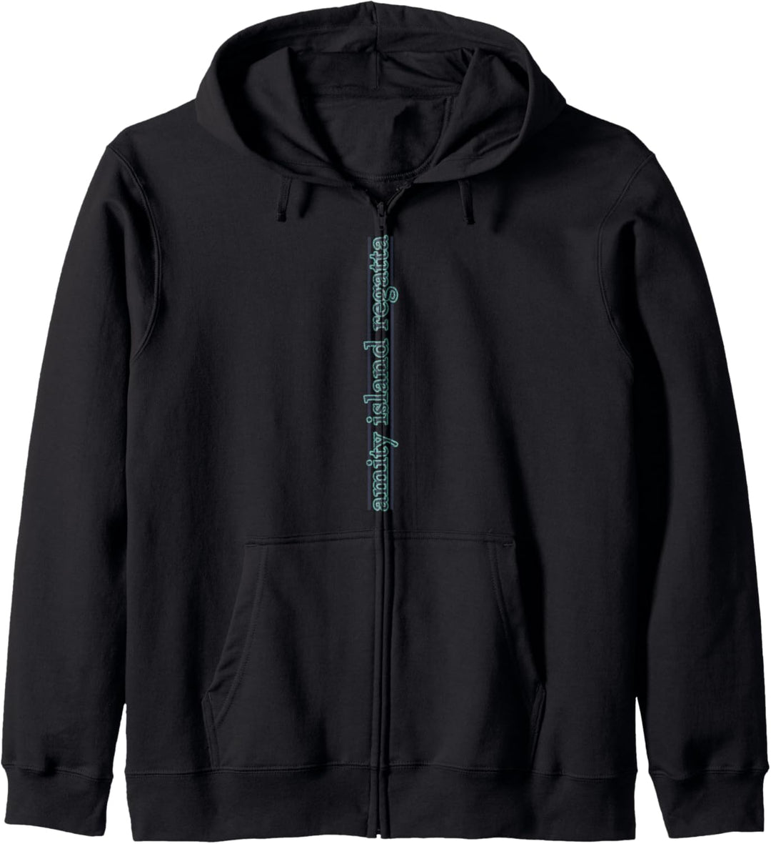 Jaws Amity Island Regatta Blue Vertical Logo Kapuzenjacke