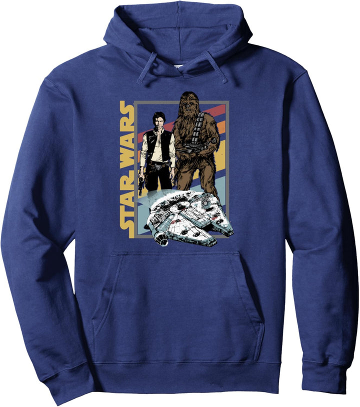 Star Wars Han Solo And Chewie Flying Falcon Pullover Hoodie