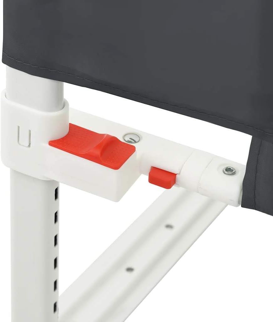 vidaXL Kleinkind-Bettschutzgitter Dunkelgrau 100x25 cm Stoff