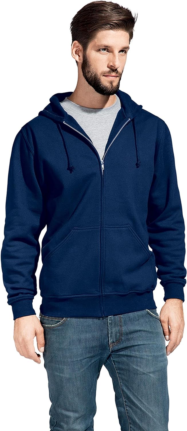 Zip Hoodie Jacke 80-20 Herren, Marineblau, L