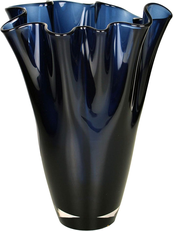 SIGNATURE HOME COLLECTION Glasvase, Glas, blau, 21 x 21 x 30 cm 21 x 21 x 30 cm Blau, 21 x 21 x 30 c