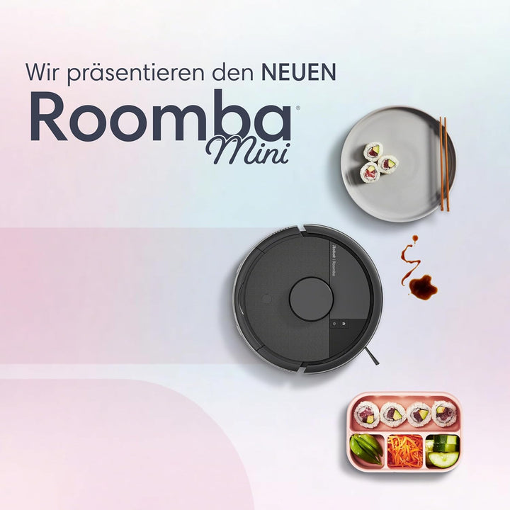 iRobot Roomba® Mini Saug- & Wischroboter + AutoEmpty™ Dock, Schwarz, Schwarz