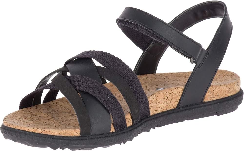 Merrell Damen Merrellsandals 43 EU Schwarz, 43 EU Schwarz