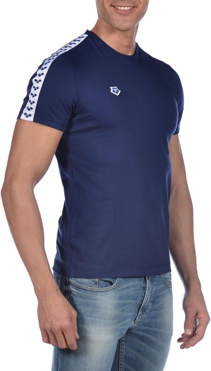 ARENA Unisex Herren Team T-Shirt, Marineblau/Weiss/Marineblau, X-Small