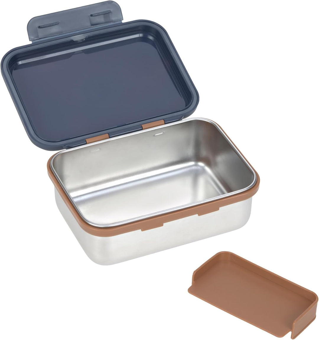 LÄSSIG Kinder Brotdose Edelstahl Lunchbox Frühstücksbox Nachhaltig Kindergarten Schule/Lunchbox Stai