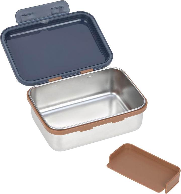 LÄSSIG Kinder Brotdose Edelstahl Lunchbox Frühstücksbox Nachhaltig Kindergarten Schule/Lunchbox Stai