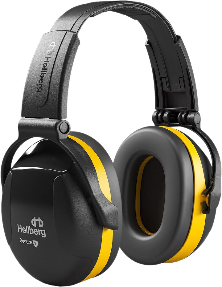 HELLBERG SAFETY Kapselgehörschutz Faltbar Secure 2, 41502-001, Professioneller Gehörschutz für mittl