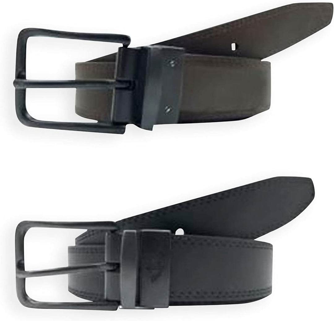 DOCKERS Mens Reversible Belt, Black/Brown, 70