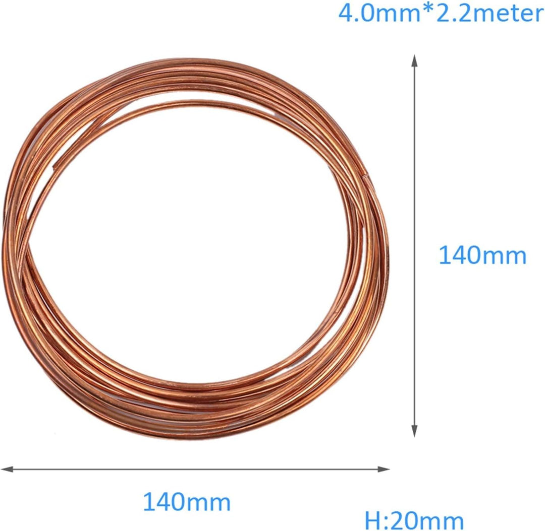 Zxxin-Reines Kupferdraht 2/3/4mm, DIY, blosser Kabelkupferdraht für Heimwerker, Mehrzweckdraht (Läng