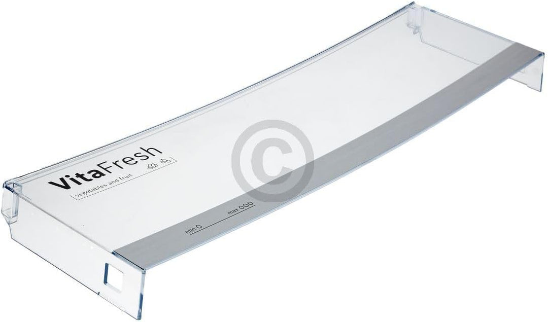 enispart Schubladenblende für Kühlteil kompatibel mit BOSCH 12013515 kompatibel mit VitaFresh transp