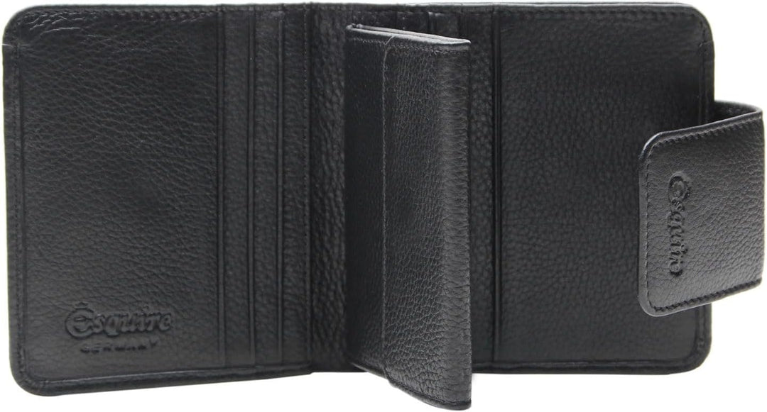 Esquire Primavera Geldbörse 10 cm schwarz, Schwarz