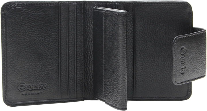 Esquire Primavera Geldbörse 10 cm schwarz, Schwarz