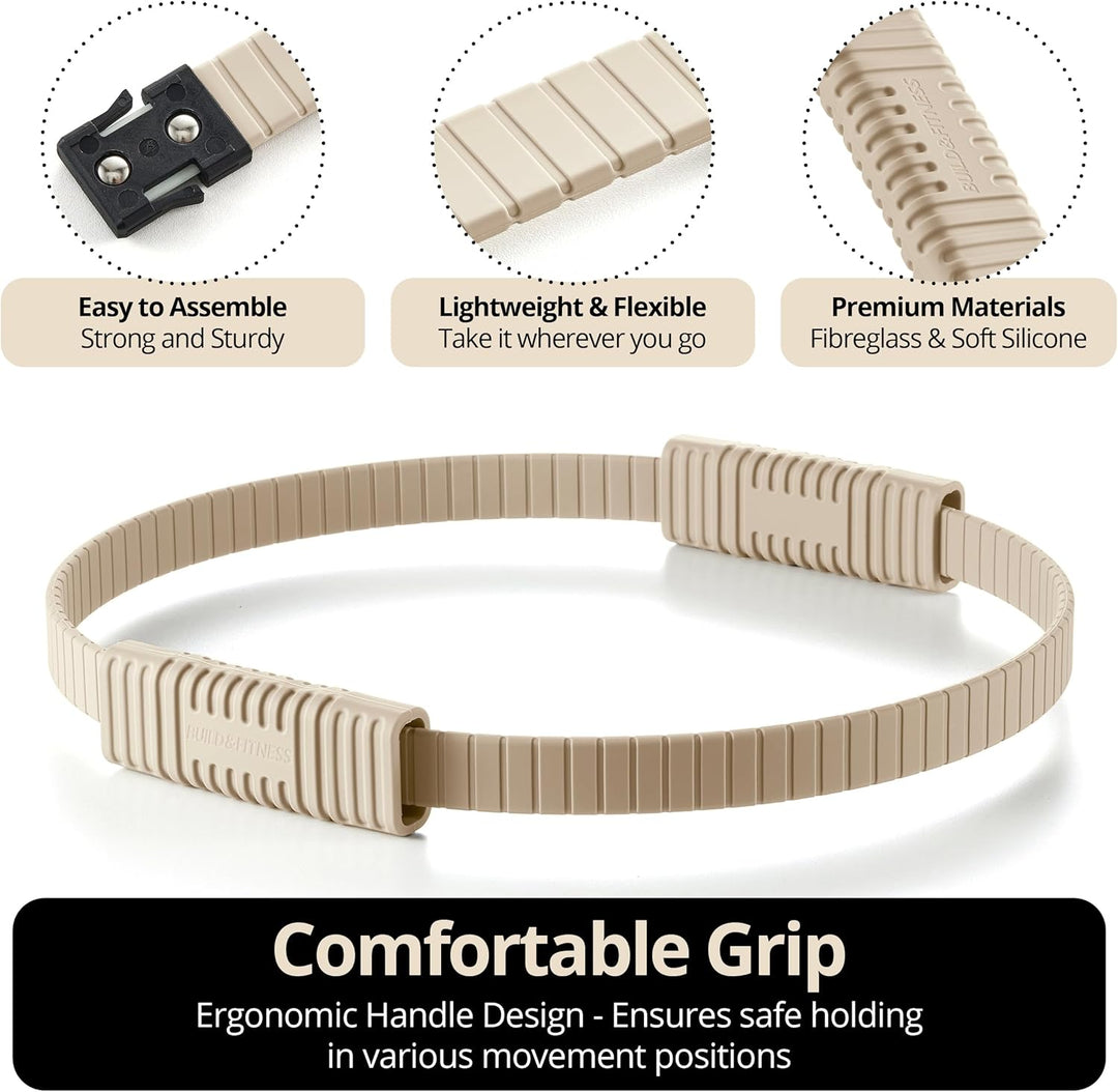Build & Fitness Pilates Ring – 34,3 cm grosser Magic Circle für Oberschenkel, Rumpf und Arme – Leich