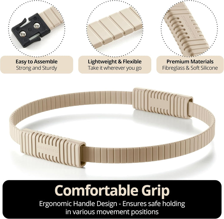 Build & Fitness Pilates Ring – 34,3 cm grosser Magic Circle für Oberschenkel, Rumpf und Arme – Leich
