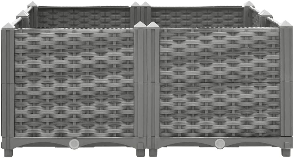 vidaXL Hochbeet, Hochbeet für Garten Balkon Terrasse, Gemüsebeet Pflanzkasten zum Selber Bauen, Blum