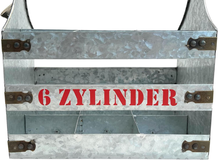 DanDiBo Bierträger Metall mit Öffner Flaschenträger 6 Zylinder V6 96402 Flaschenträger Flaschenöffne
