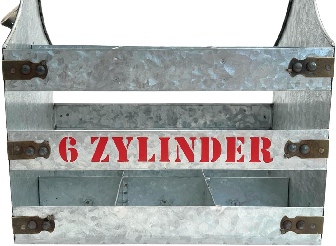 DanDiBo Weinträger Metall mit Öffner Flaschenträger 6 Zylinder V6 96402 Flaschenträger Flaschenöffne