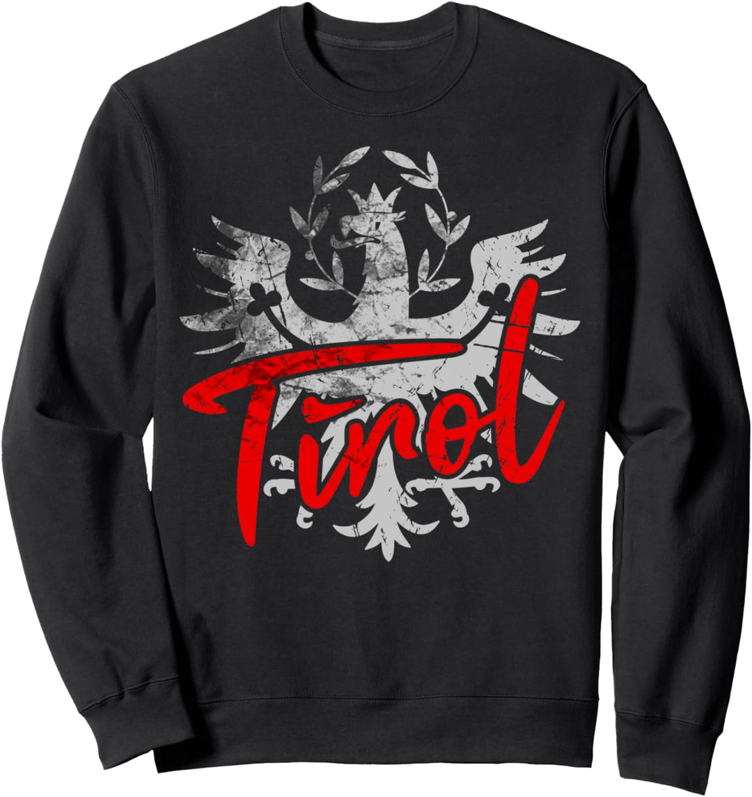 Tirol Bekleidung Tiroler Adler Wappen Bua Madl Retro Sweatshirt