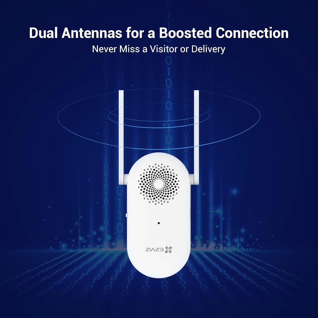 EZVIZ WLAN Türklingel für den Innenbereich, Lautstärke einstellbar von 0 bis 72 dB, 20 Klingeltöne,