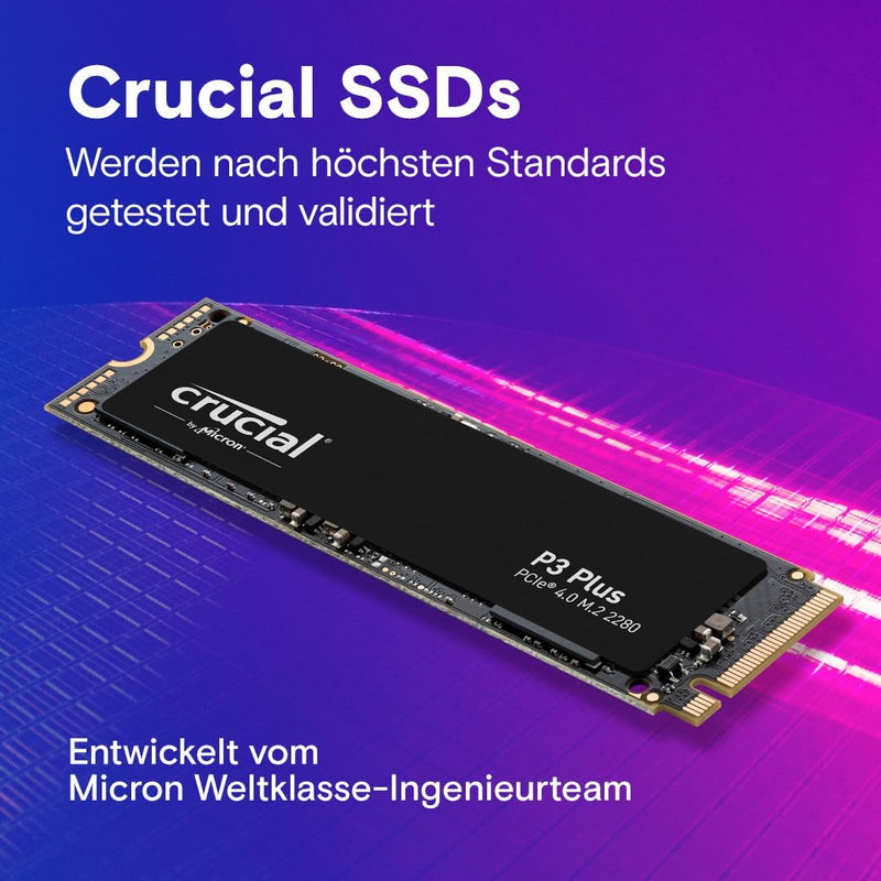 Crucial P3 Plus 1TB M.2 PCIe Gen4 NVMe Interne SSD - Bis zu 5000MB/s - CT1000P3PSSD801 (Acronis Edit
