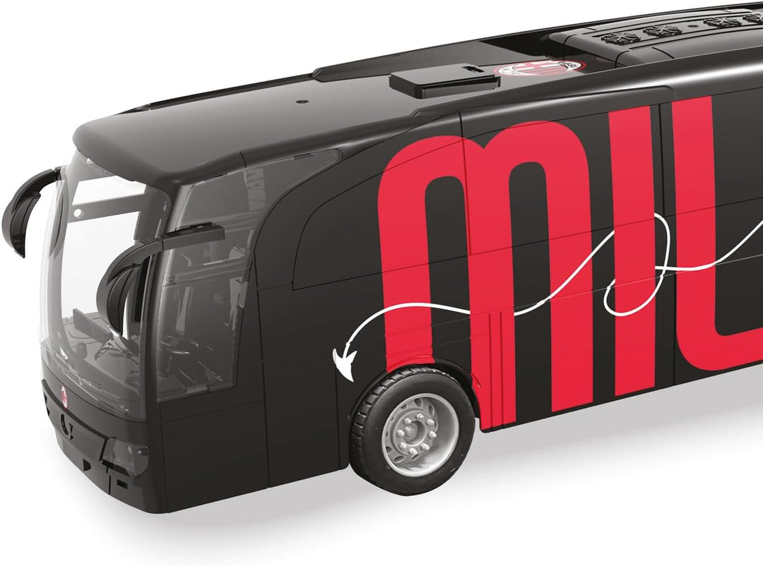 Mondo Motors Bus Milan - Fernsteuerung, Modell 33 Zentimeter, inklusive wiederaufladbarem Batterien-