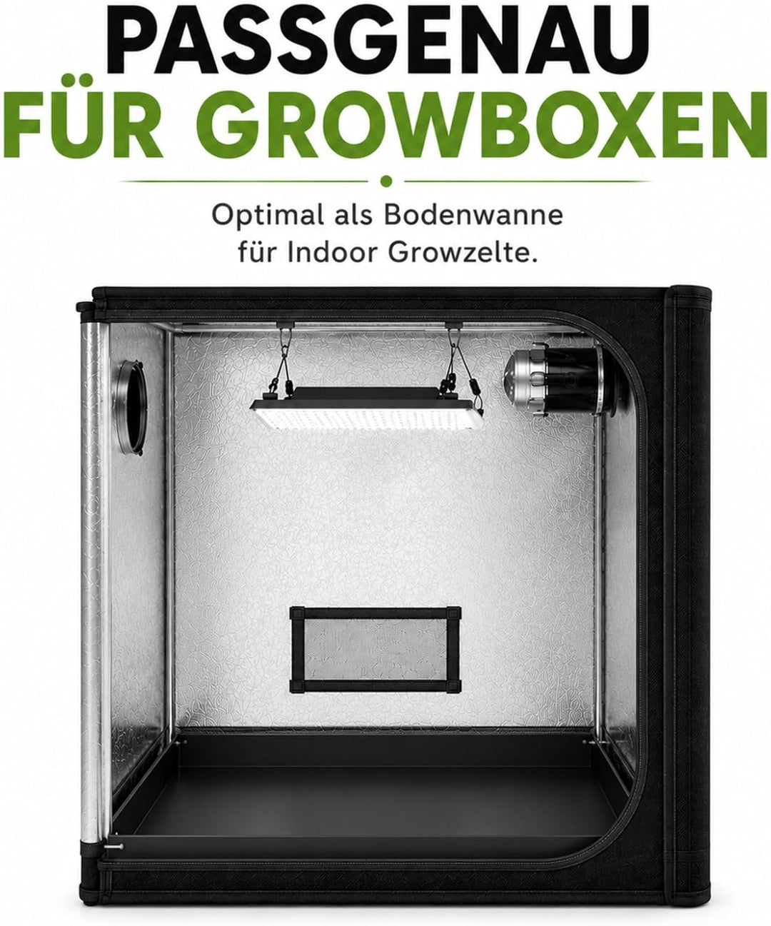 Weedness Secret Jardin Water Tray 60x60 cm für Grow-Box - Plane Folie Auffang Wanne Bewässerung Zube