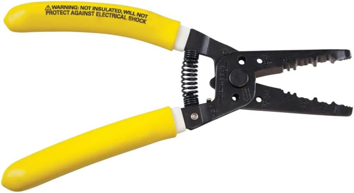 Klein Tools K1412 Wire Cutter/Wire Stripper, Dual NM Cable,Yellow/White, Strips 12 and 14 AWG Solid
