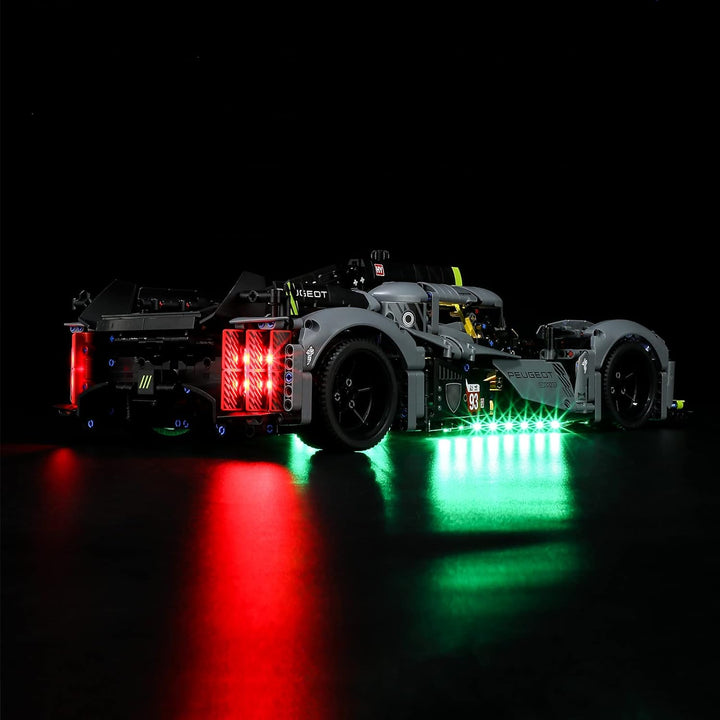LIGHTAILING Led Licht für Lego- 42156 Peugeot 9X8 24H Le Mans Hybrid Hypercar – Beleuchtungsset Komp