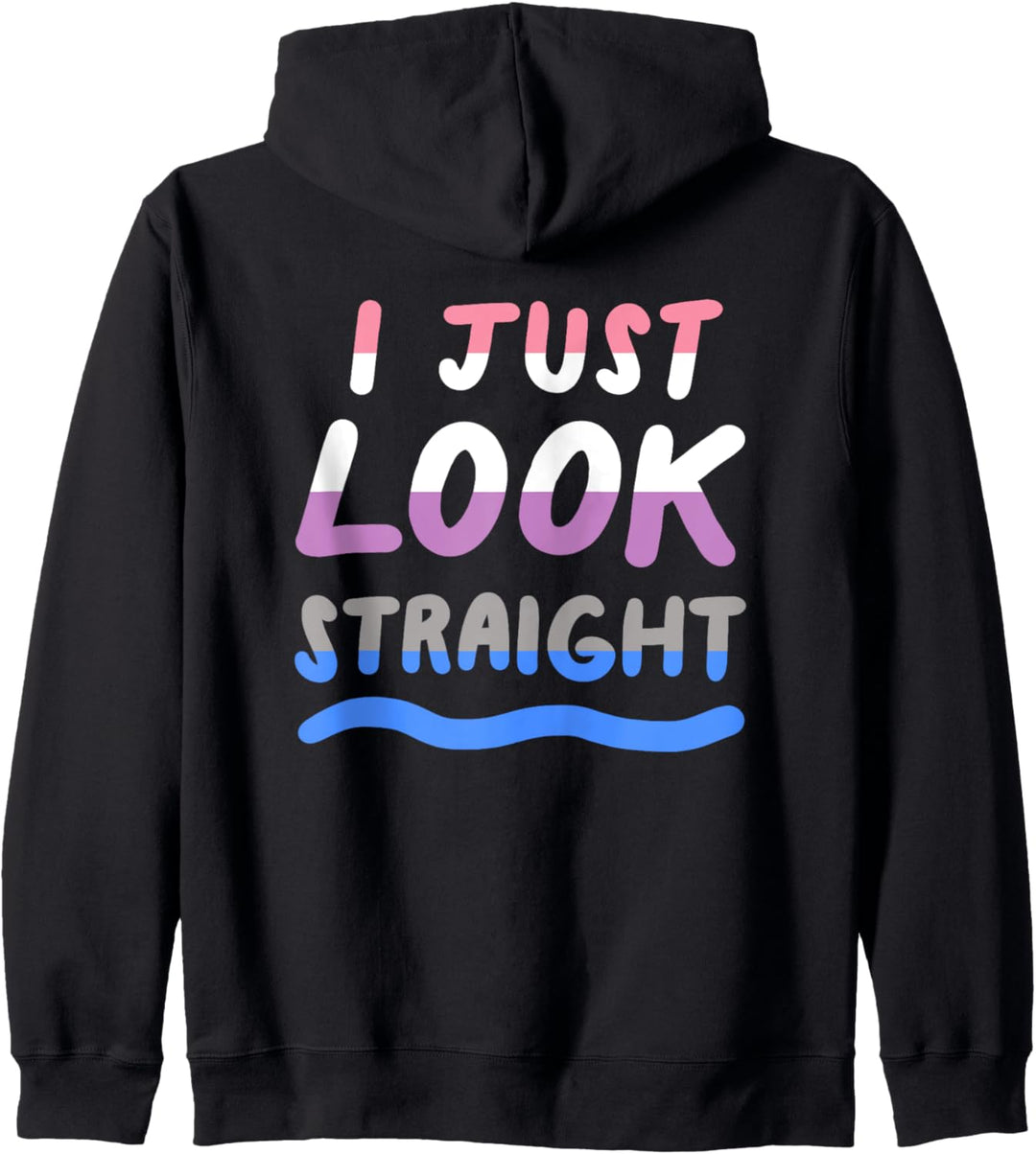 I Just Look Straight Genderfluid LGBTQIA Enby Pride Flag Kapuzenjacke