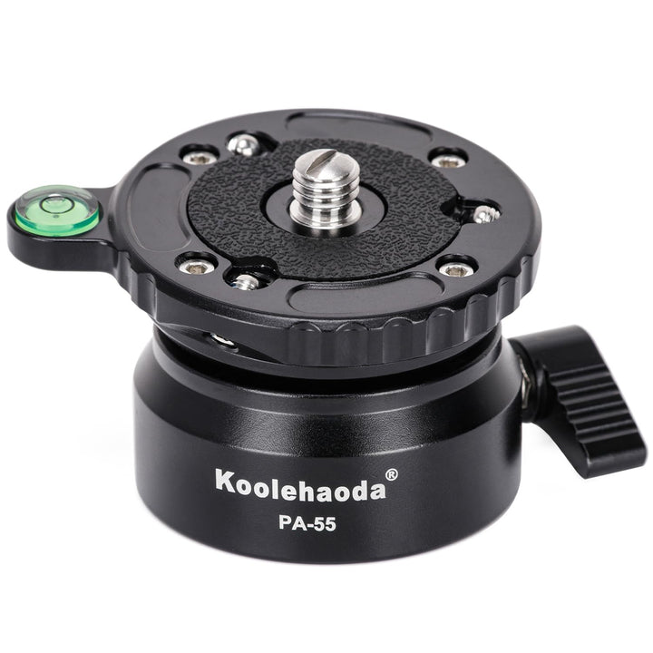 Koolehaoda PA-55 Stativ Nivellierbasis Leveling Base +/- 15 Grad Präzisionseinstellung mit 1/4 Zoll