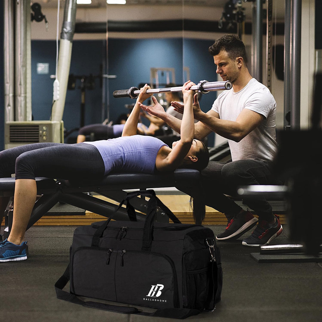 Sporttasche Reisetasche für Damen und Herren Trainingstasche Gym Bag mit Schuhfach und Nassfach Duff