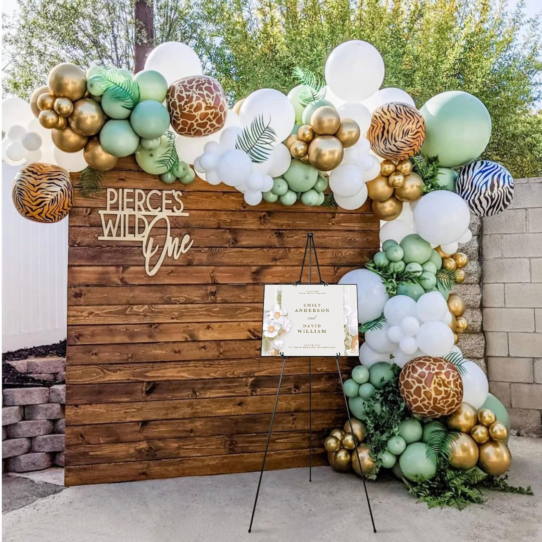 SHUESS 2 Stück Staffelei Schwarz, 160 cm Gross Staffelei hochzeit, Staffeleis Ständer Verstellbares