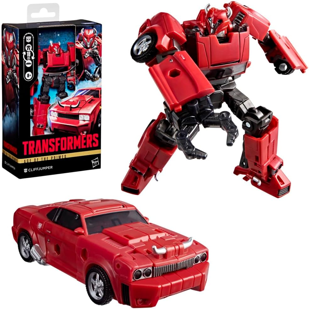 Transformers Age of The Primes Cliffjumper, verwandelbare Deluxe-Klasse Action-Figur (12,5 cm), Robo