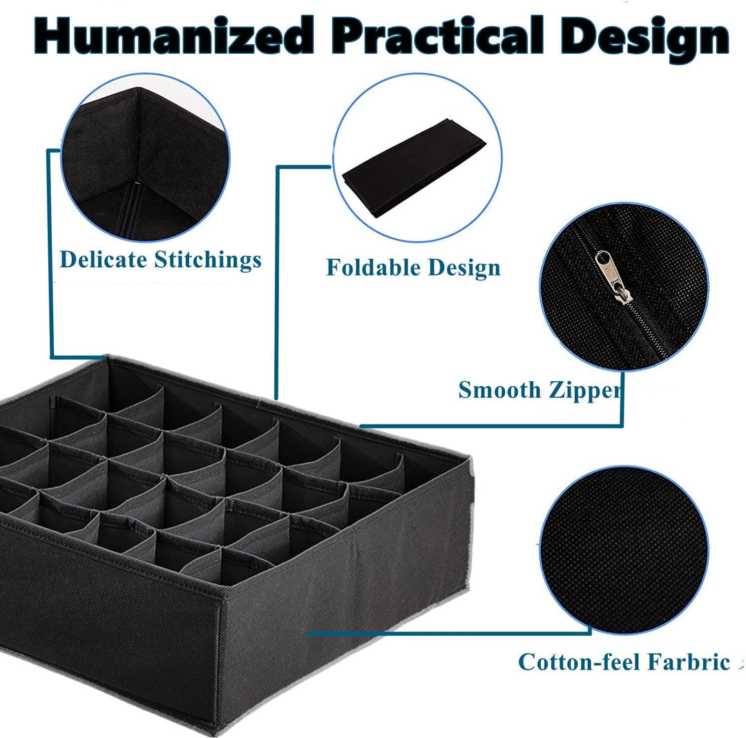 7 Stück Aufbewahrungsboxen,Schublade Organizer Ordnungssystem für Kleiderschrank, für BHS, Unterwäsc