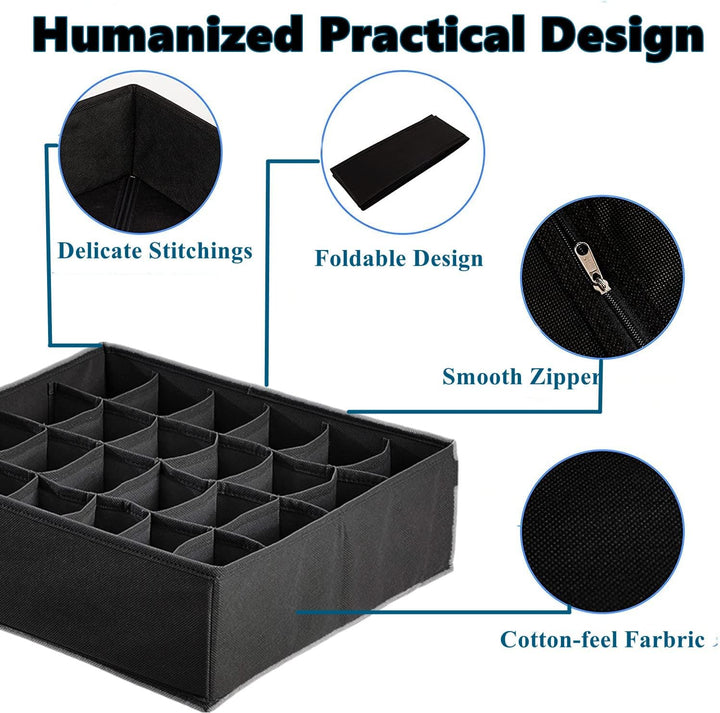 7 Stück Aufbewahrungsboxen,Schublade Organizer Ordnungssystem für Kleiderschrank, für BHS, Unterwäsc