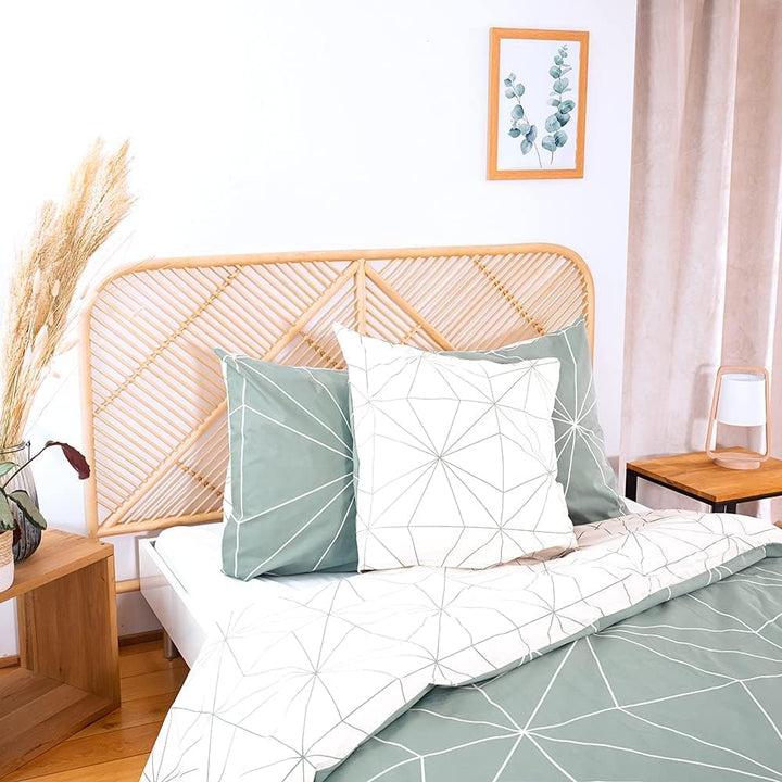 CÔTE DECO Bettwäsche mit Bettbezug 220 x 240 cm + 2 Kopfkissenbezüge 63 x 63 cm, Bettwäsche-Set für
