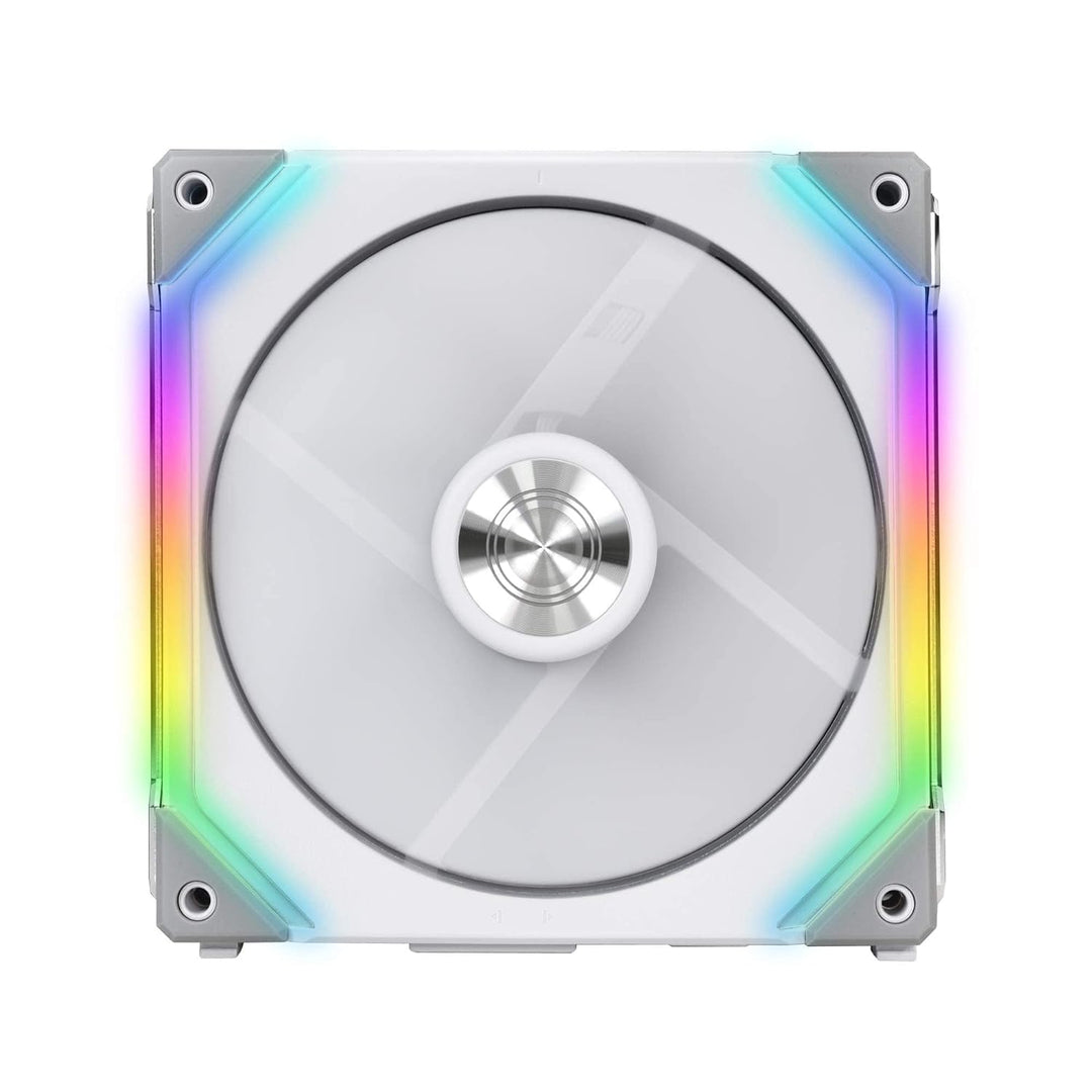 Lian Li UNI FAN SL140 PWM RGB Lüfter 140mm 2er Pack inkl. Controller, 32 Digital RGB-LEDs Lüfter 140