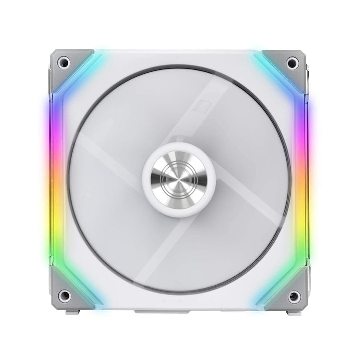 Lian Li UNI FAN SL140 PWM RGB Lüfter 140mm 2er Pack inkl. Controller, 32 Digital RGB-LEDs Lüfter 140
