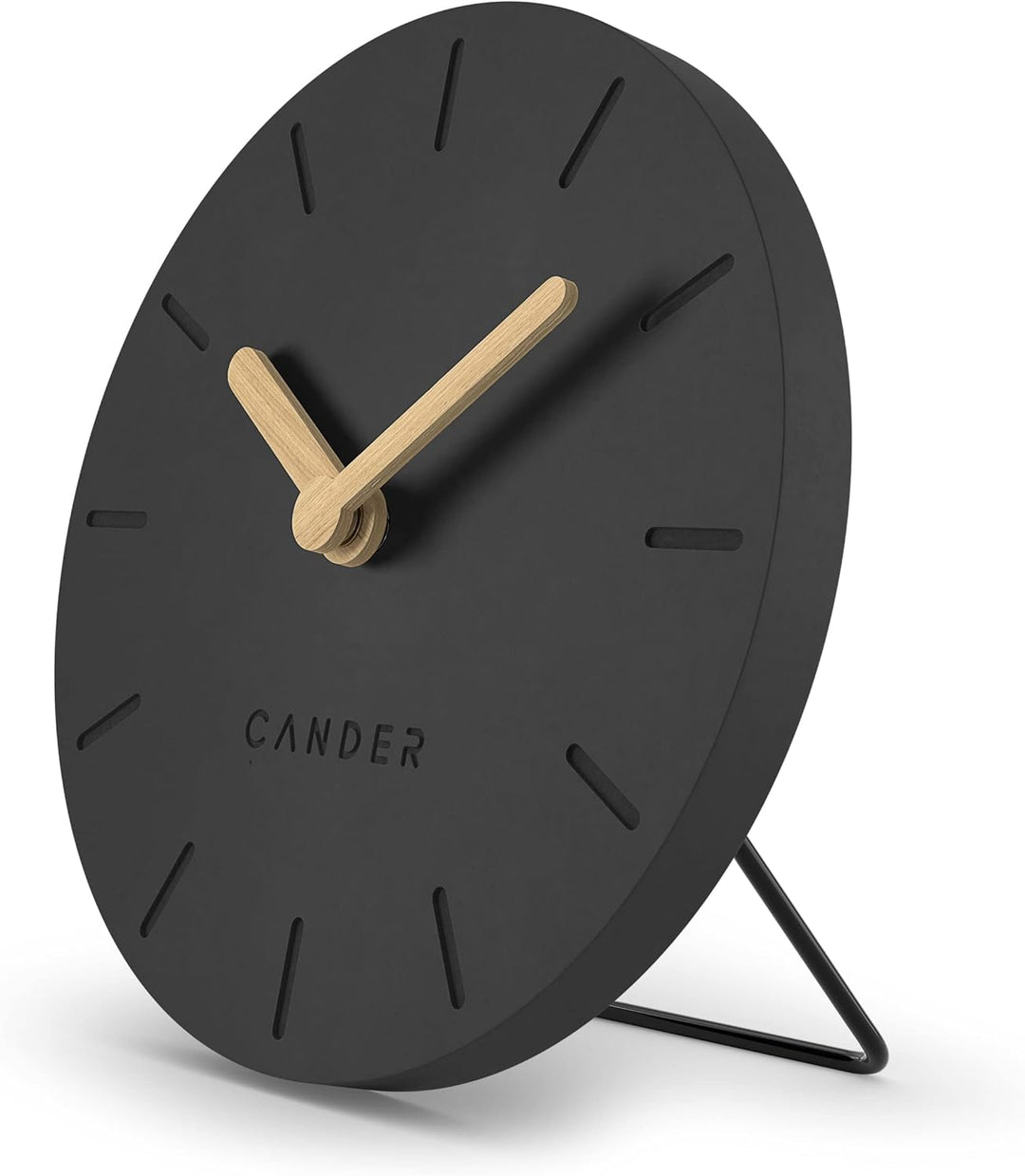 Cander Berlin MNU 2612 S Tischuhr lautlos ohne Ticken 12 cm analog batteriebetrieben Vintage modern
