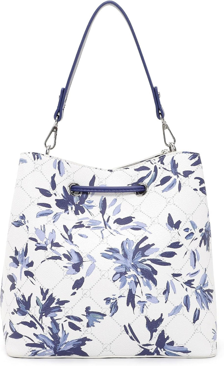 Tamaris Damen Schultertasche Kordelzug Umhängeriemen Anastasia Flower 32412 Flower 988, Flower 988