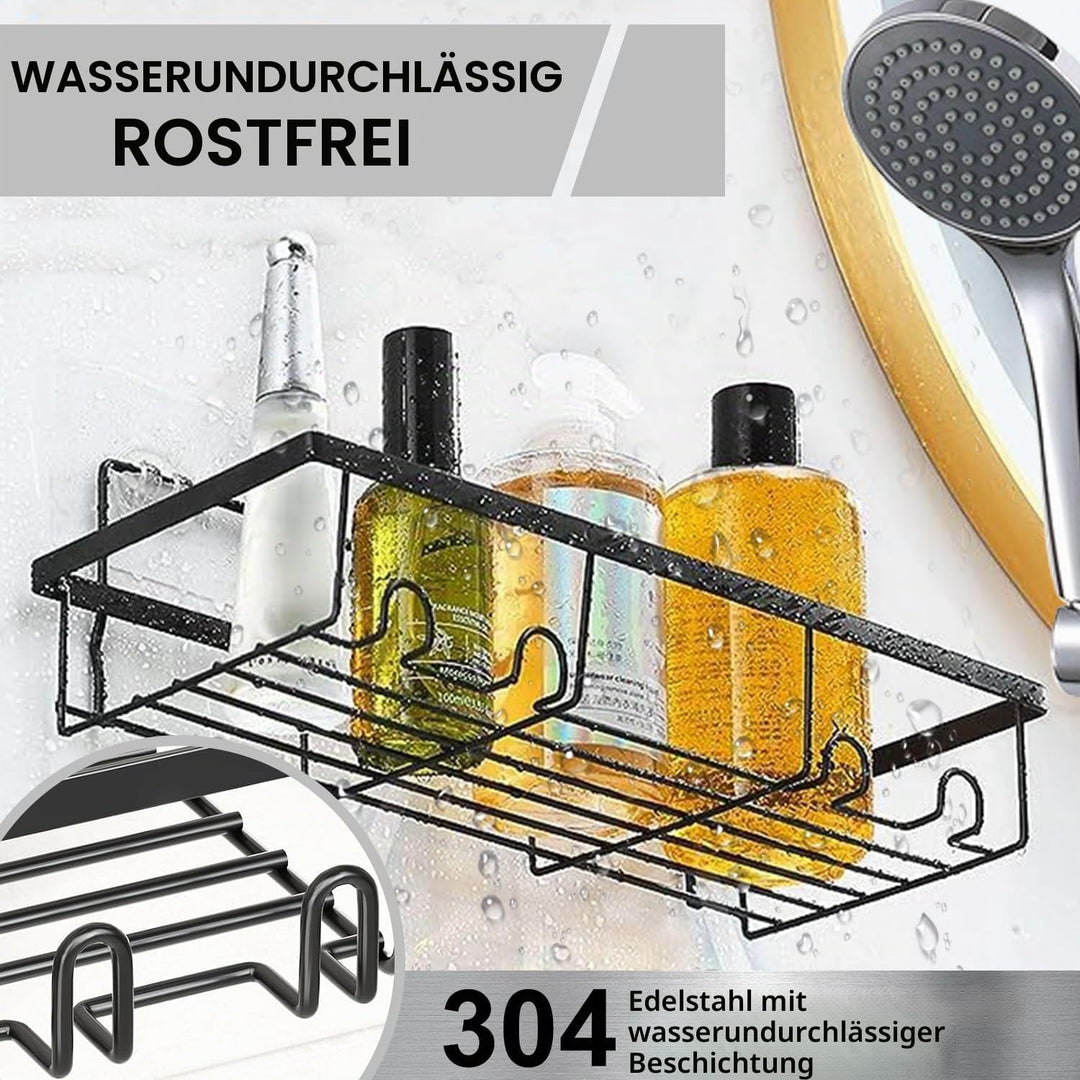 Esteopt Duschablage Ohne Bohren: rostfreie Badezimmer,Shampoo Halterung,Bathroom Organizer Shelf,sel