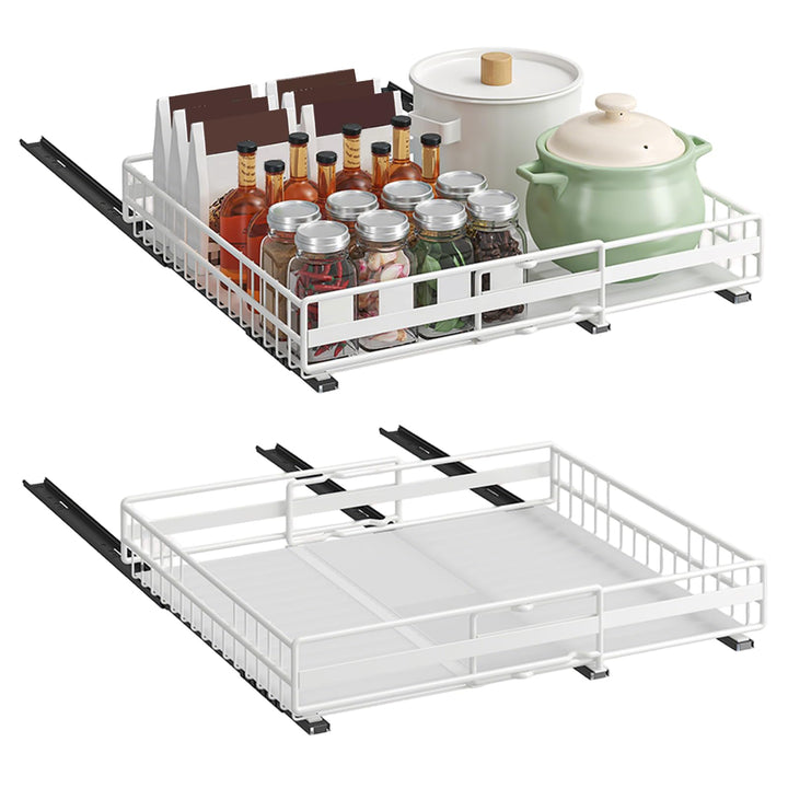 LANTUS Unterregal Aufbewahrungskorb, Hängekorb Regal Unter Schrank Hängekorb Metall Korb Organizer R