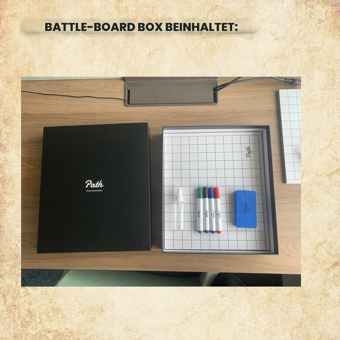 Double Sided Battle Game Mat for DND - Tabletop RPG Game Map Great for Dungeons and Dragons, Pathfin