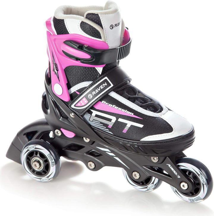 RAVEN Profession 3in1 Inlineskates Triskates Rollschuhe Inliner für Kinder und Erwachsene verstellba