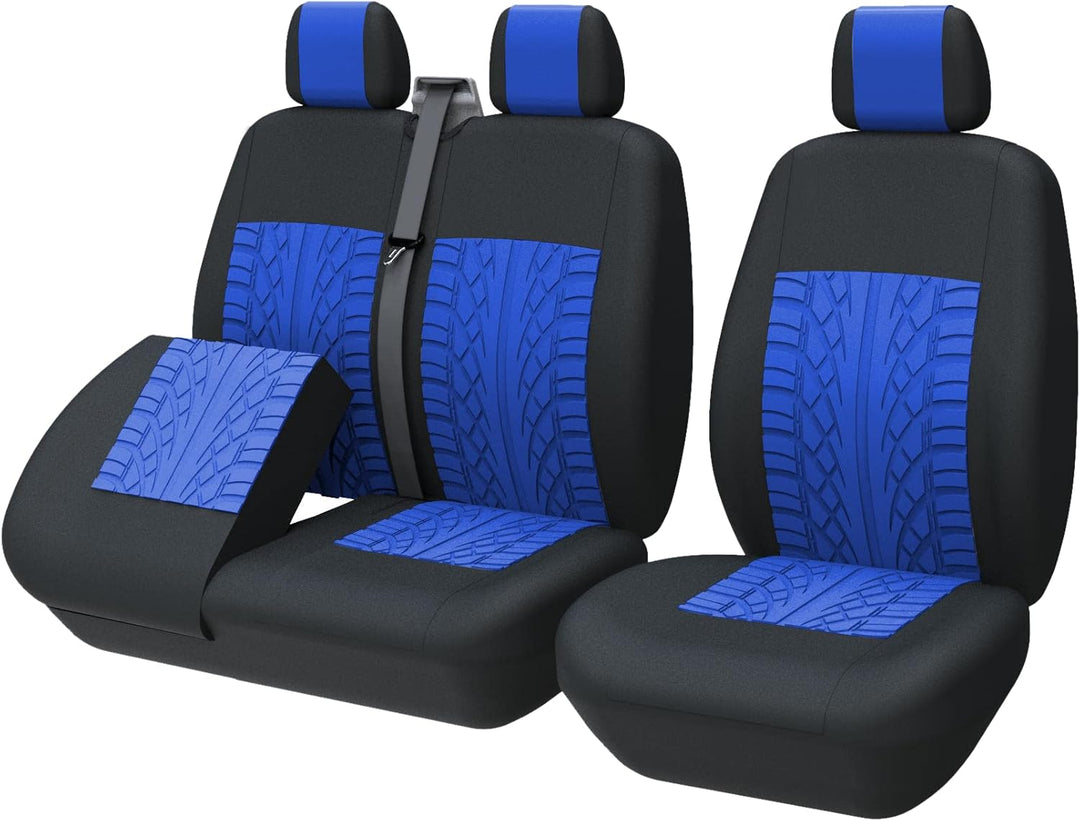 TOYOUN Universal Sitzbezüge Auto für Transporter LKW - Separater Design Sitzunterseitenstauraum zugä