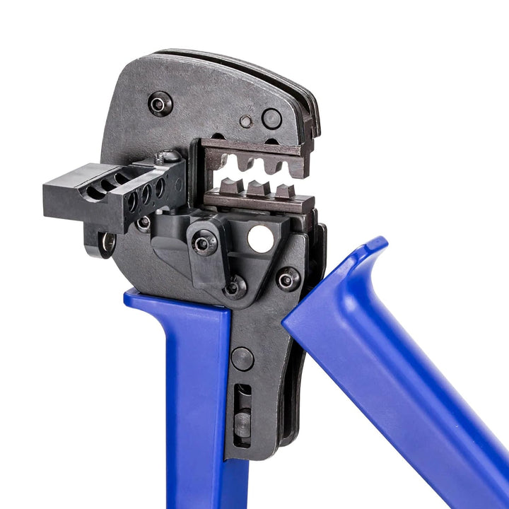 hb-digital Profi Crimpzange für Solarstecker Ø 2,5 / 4 / 6 mm² Querschnitt Solar-Kontaktlamellen Prä