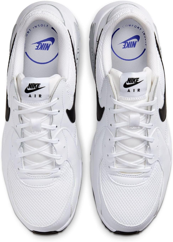 Nike Herren Air Max Excee Sneaker 38.5 EU White Black Pure Platinum, 38.5 EU White Black Pure Platin
