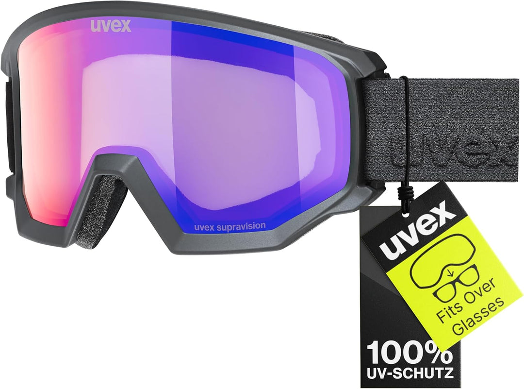 uvex Unisex Athletic Fm Skibrille Einheitsgrösse black matt, Einheitsgr&#xF6;&#xDF;e black matt