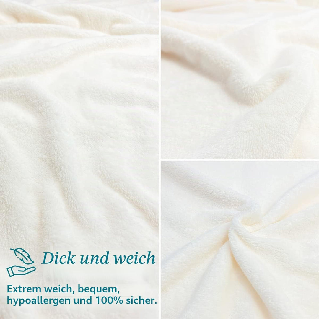 Fotodecke Decke mit Eigenem Foto &amp; Text | Super Weiche Fleecedecke Minky-Decke Fotocollage (1 Foto),